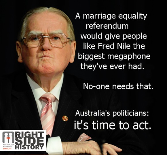 Marriage Equality Advocates Reject Referendum Proposal