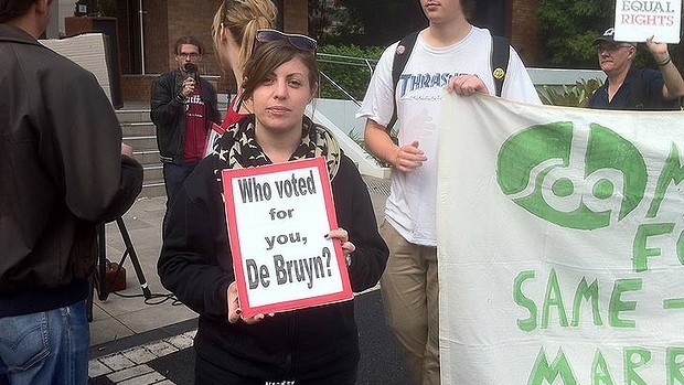 Brisbane protest over union’s gay marriage stance