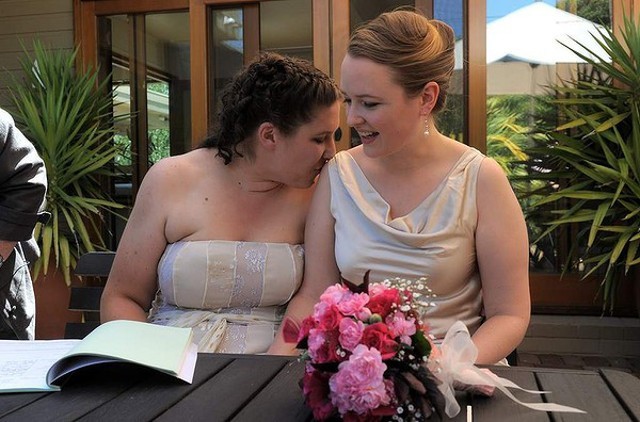 Wedding Day for Emily and Ellie, and the Best Bond of all