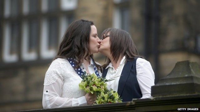 Same-Sex Marriage Now Legal as First Couples Wed