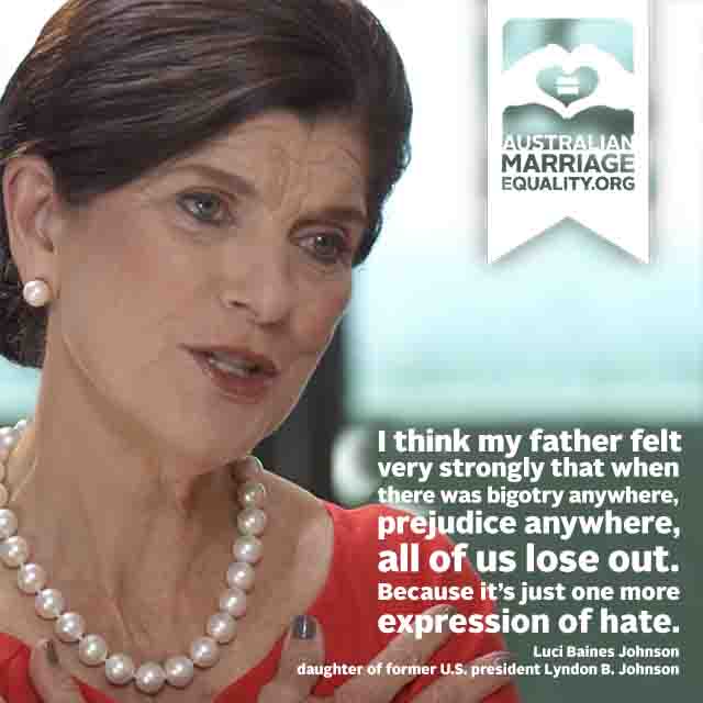 LBJ Daughters Talk Marriage Equality: Bigotry Is ‘Just One More Expression Of Hate’