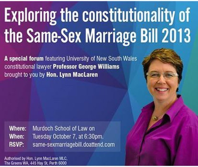 Forum: Exploring the Constitutionality of the Same Sex Marriage Bill 2013
