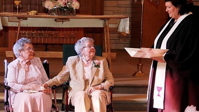 Lesbian Couple in their Nineties Marry after 72 Years Together