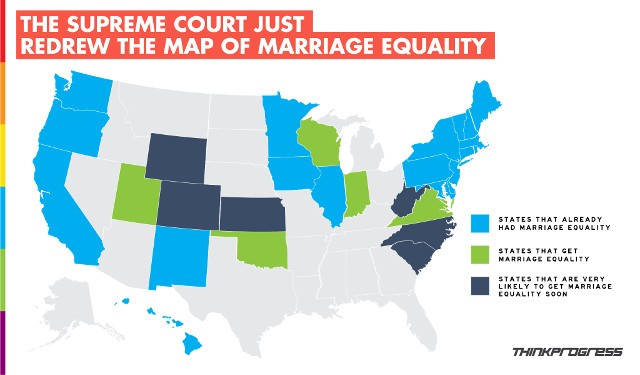 Here’s What Marriage Equality Looks Like After The Supreme Court’s Action Today